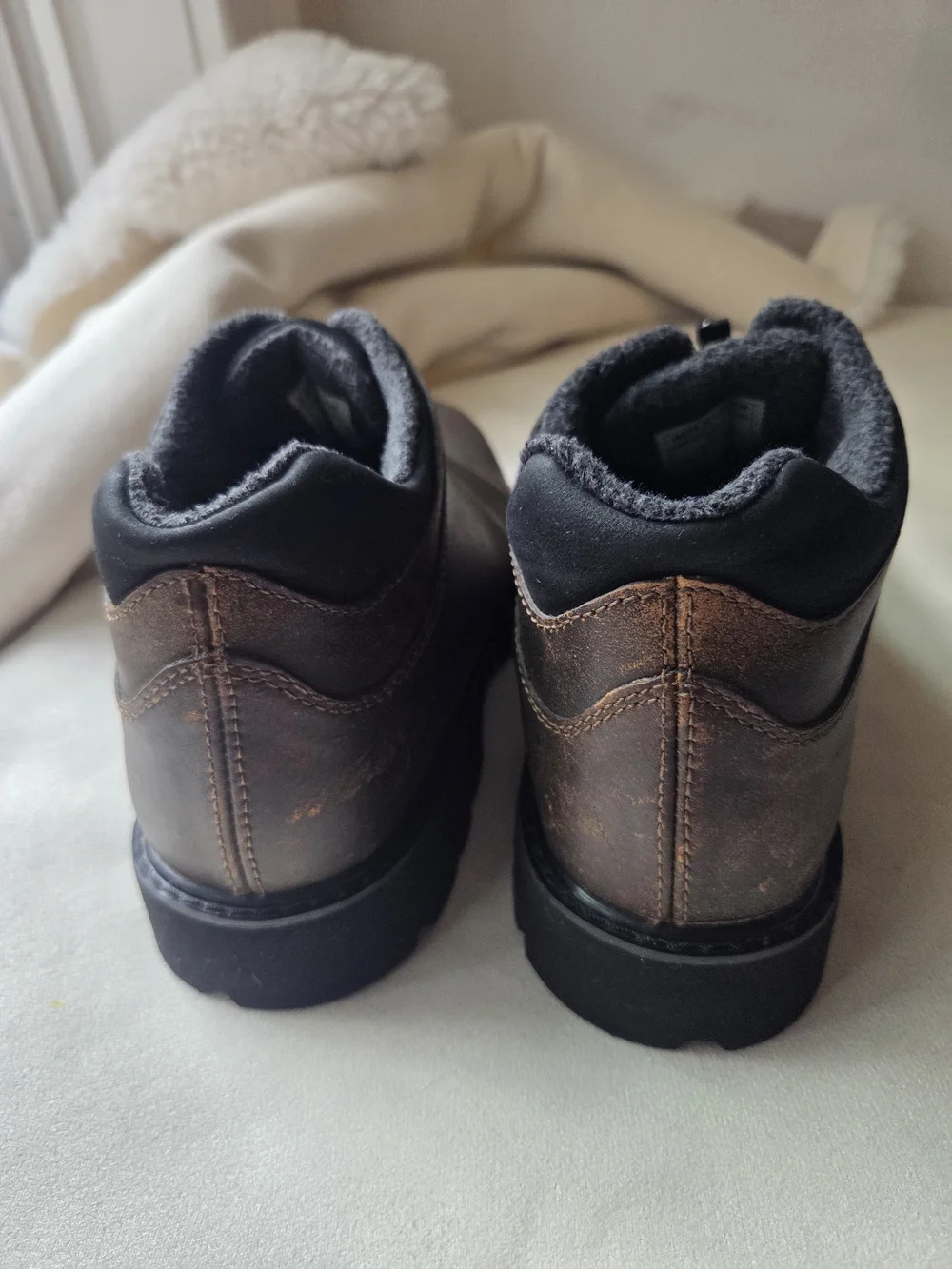 Sorel Nipisi Laurentian Brown Leather Front Zip Boots Size 8.5